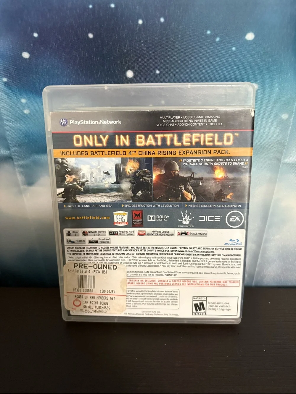 Battlefield 4 PS3 Video Game. 2013. Tested and working. Preowned.